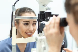 Augenmobil der Techniker Krankenkasse in Sachsen: Gegen lange Wartezeiten beim Augenarzt