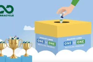 Bausch & Lomb ONE by ONE Recycling Programm Nachhaltige Entsorgung von Kontaktlinsen und Pflegeartikeln