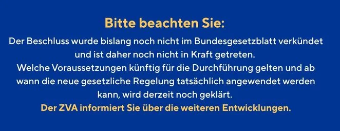 Hinweis des ZVA (Bild: © ZVA)