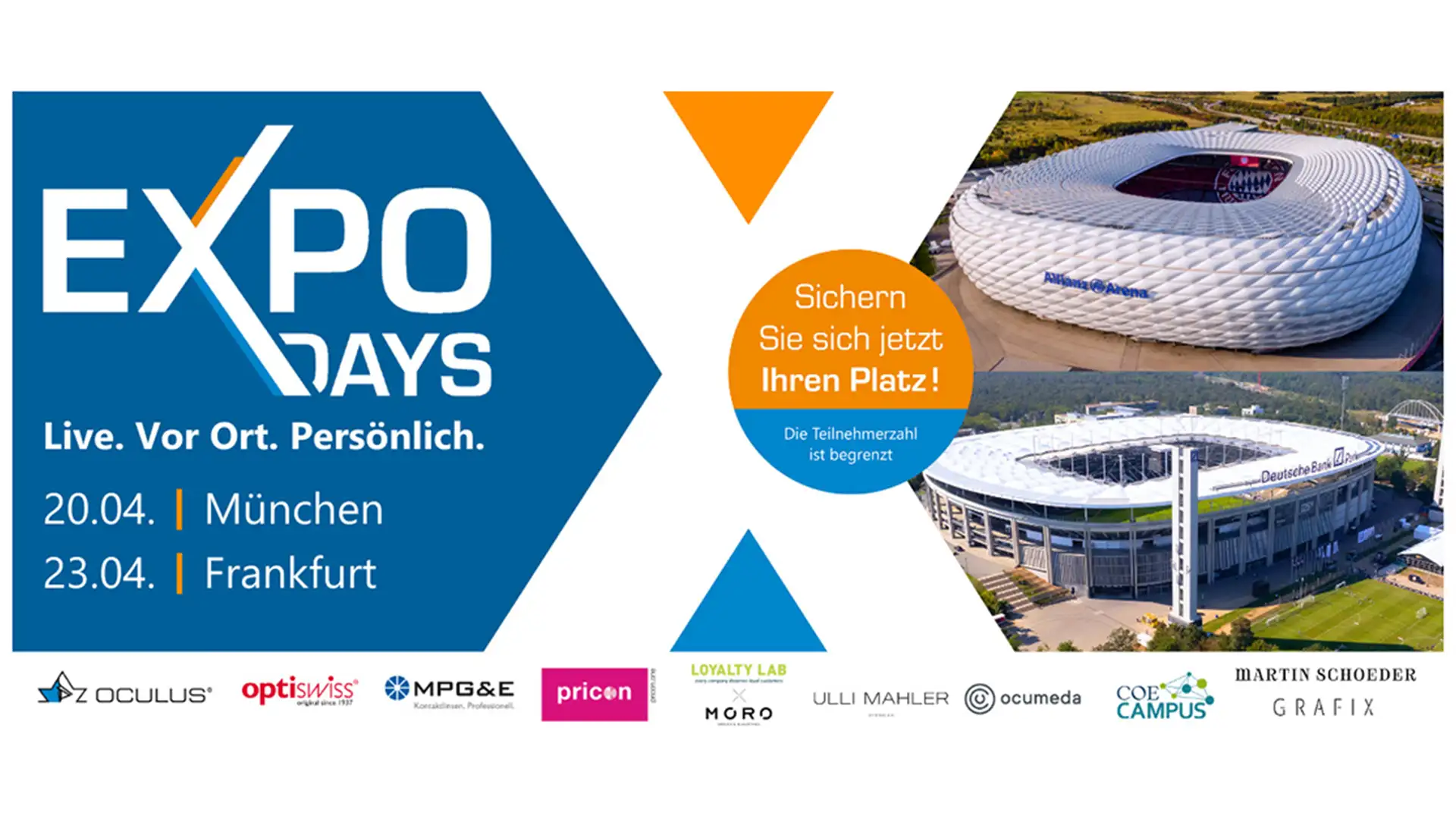EXPO DAYS 2026 OCULUS bringt Praxiswissen in die Stadien von München und Frankfurt