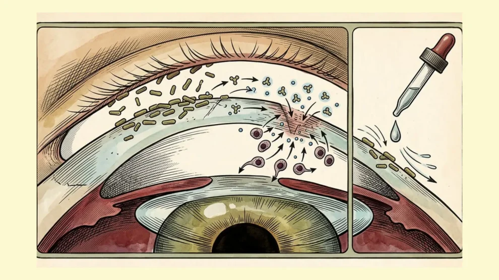 Lebende Augentropfen: Gentechnisch veränderte Bakterien als neuer Therapieansatz für die Hornhaut