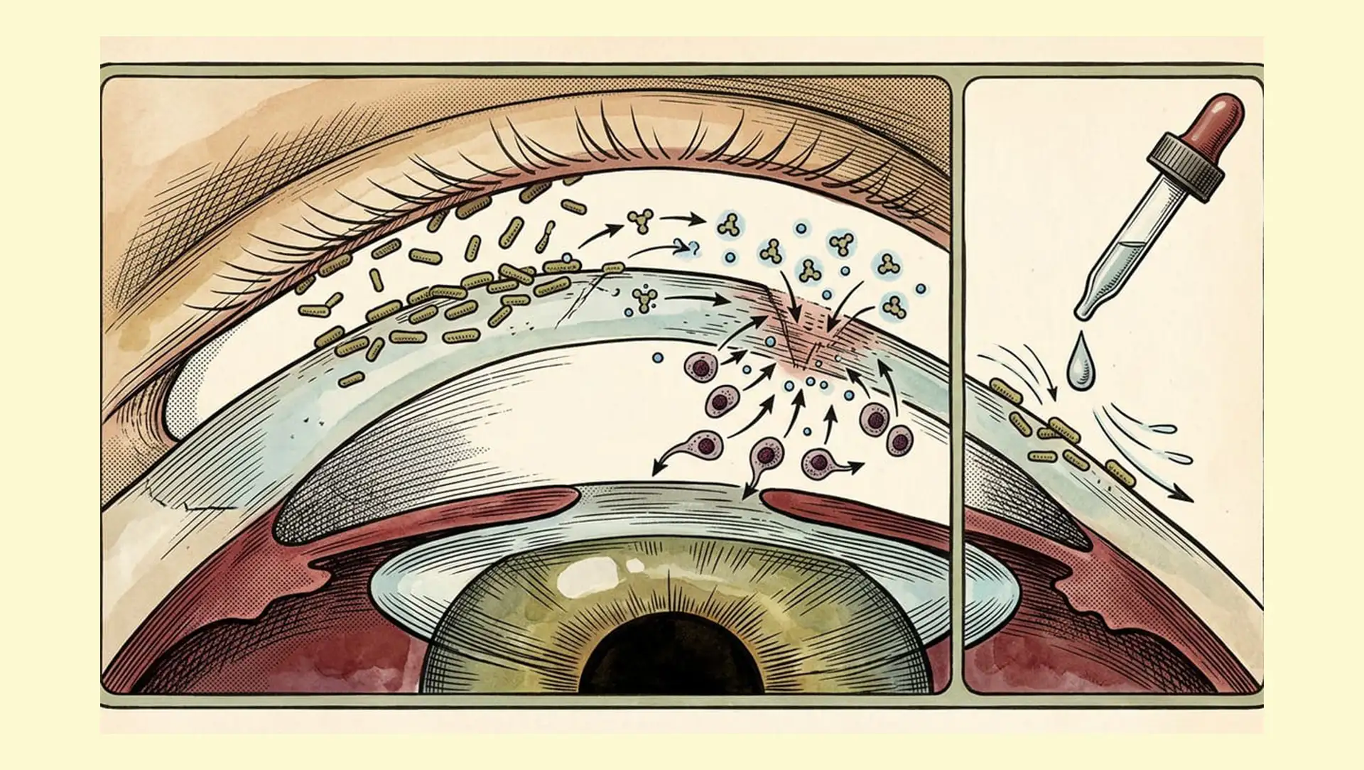 Lebende Augentropfen: Gentechnisch veränderte Bakterien als neuer Therapieansatz für die Hornhaut