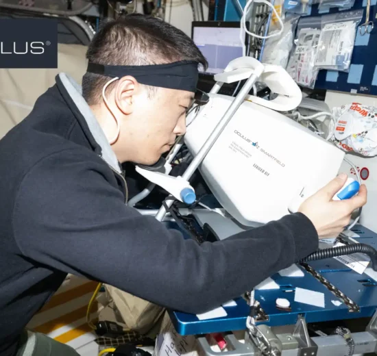 Sehforschung im All: OCULUS Smartfield Perimeter auf der ISS