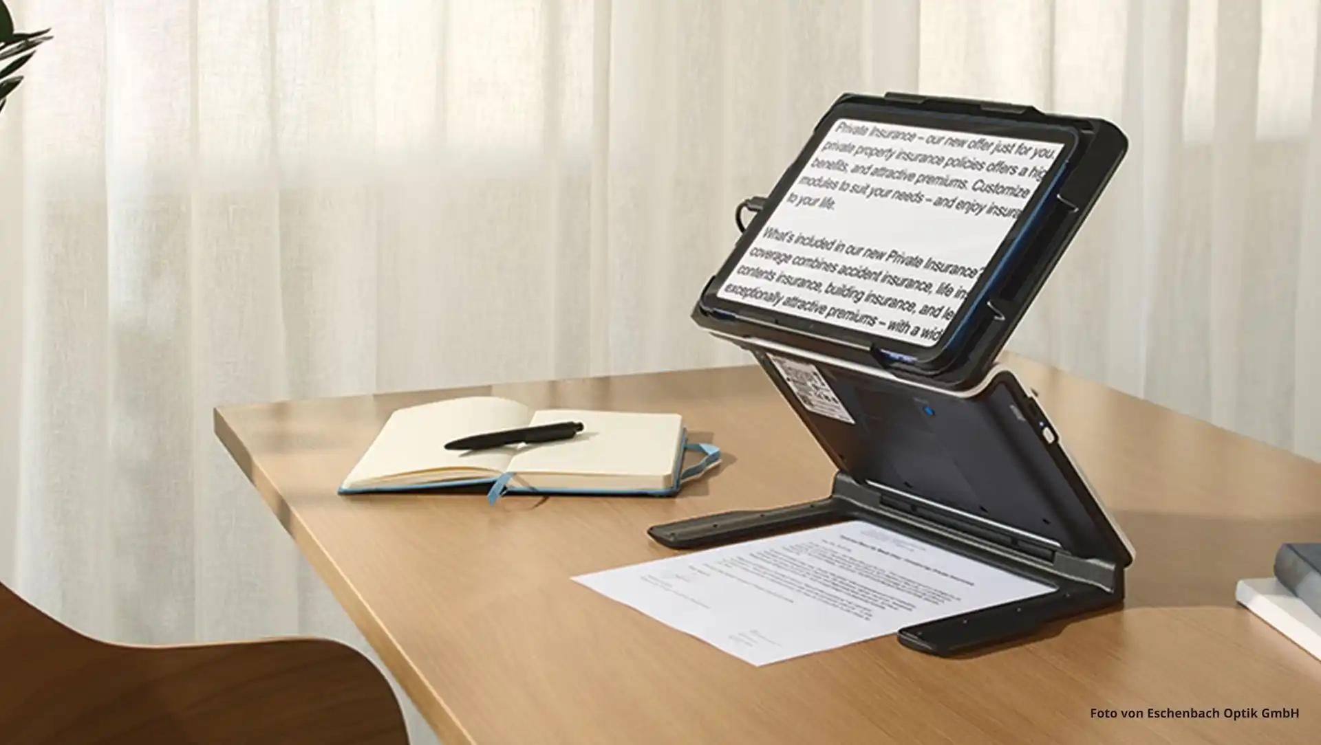 optaro XL verwandelt iPad in digitale Sehhilfe