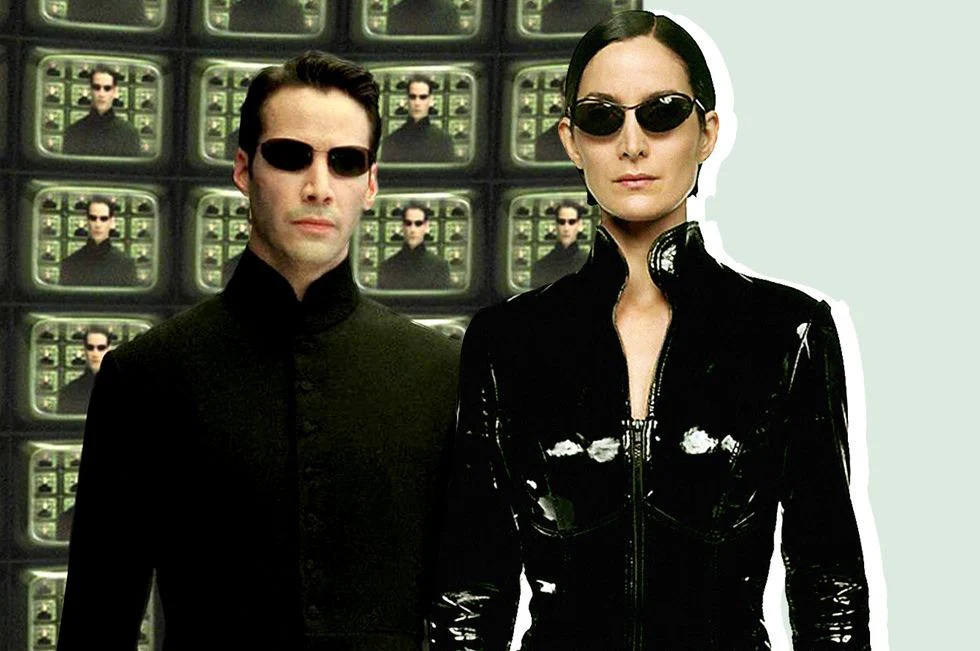 Carrie-Anne Moss und Keanu Reeves als Neo & Trinity in "The Matrix" (1999). Bild: © Warner Bros.
